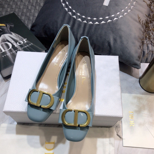 Dior Womens Shoes Leather Pump Low Heel 3.5cm