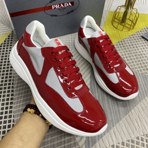 Prada Mens Shoes Sneakers Casual Shoes for Men Luxury Brand Breathable Fashion Sneakers with Original Box