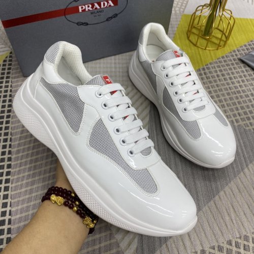 Prada Mens Shoes Sneakers Casual Shoes for Men Luxury Brand Breathable Fashion Sneakers with Original Box