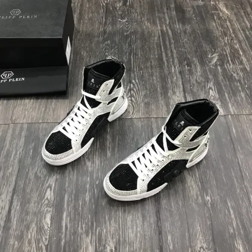 Philipp Plein Men Shoes High Top Sneaker Fashion Design Luxury Brand