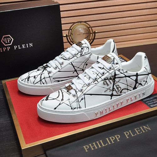 Philipp Plein Men Shoes Sneakers Low Top Sneaker Fashion Design Luxury Brand with Original Box