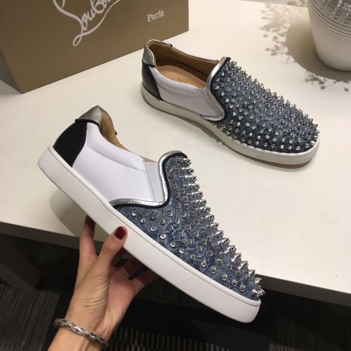 Christian Louboutin Men Shoes Sneakers Flats Luxury Brand with Original Box