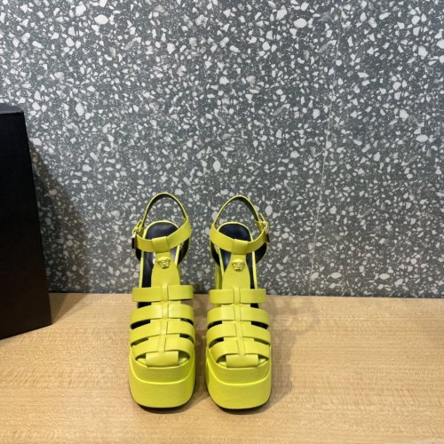 Versace Brand Womens Sandals Shoes Pumps Leather Big Size LA MEDUSA LEATHER PUMPS Design Luxury Brand Sandals for Women