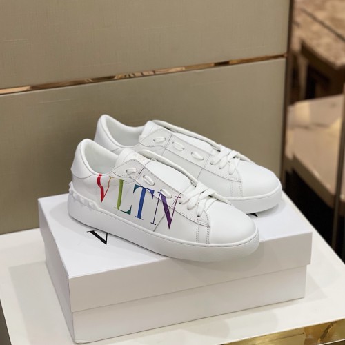 Valentino Womens Shoes Sneakers Leather Luxury Brand Women Casual Shoes with Original Box