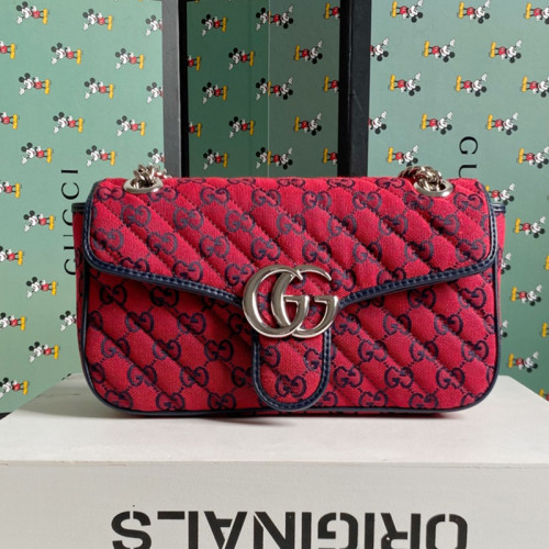 Gucci Womens Bags Shoulder Messenger Bag Luxury Brand Small GG Marmont bag with Original Box