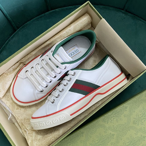 Gucci Womens Shoes Sneakers Luxury Brand Women's Gucci Tennis 1977 sneaker ‎663257 2UX10 9070 with Original Box