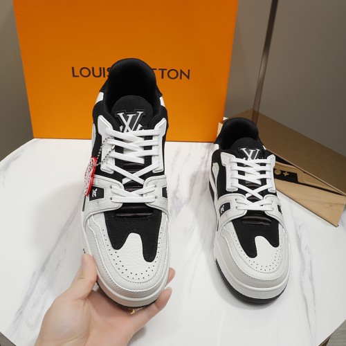 Louis Vuitton Men Shoes Fashion Sneakers Design Luxury Brand LV TRAINER SNEAKER with Original Box 1A9ZC2