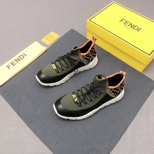 Fendi Mens Shoes Fashion Sneakers Luxury Brand Casual Shoes for Men with Original Box