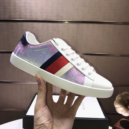 Gucci Womens Shoes Fashion Sneakers Lace-Up Luxury Brand Women's Ace Embroidered Sneaker with Original Box