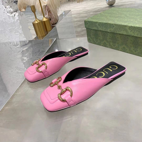 Gucci Womens Shoes Flat Mule with Horsebit
