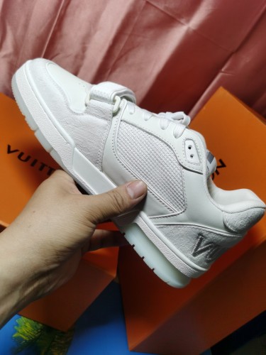 Louis Vuitton Men Shoes Fashion Sneakers Design Luxury Brand LV TRAINER SNEAKER with Original Box 1A9ZC2