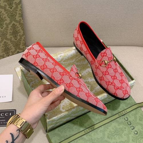 Gucci Womens Shoes Casual Design Loafers Leather Luxury Brand loafer with Original Box