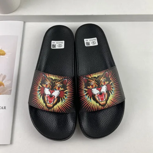 Gucci Mens Shoes Sandals Slides Slippers Luxury Brand Thick Sole Design with Original Box