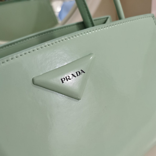 Prada Mens Bags Shoulder Messenger Bags Luxury Brand Prada Brushed leather handbag