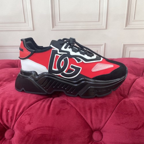 Dolce&Gabbana Men Shoes Sneakers Luxury Brand Mixed-material Daymaster sneakers with DG logo CS1941AQ7098B706