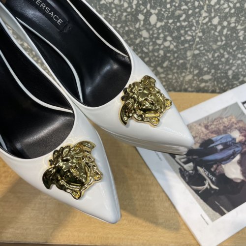 Versace Brand Womens Sandals Shoes Pumps Leather Big Size LA MEDUSA LEATHER PUMPS Design Luxury Brand Sandals for Women