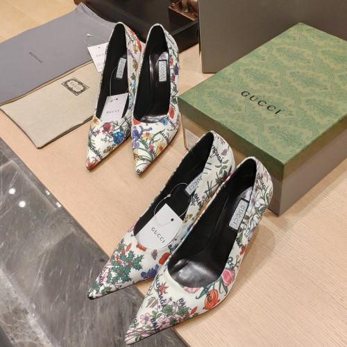 Gucci x Balenciaga Womens Shoes Slingback Pumps High Heel Luxury Brand Wedding Fashion Shoes for Women with Original Box