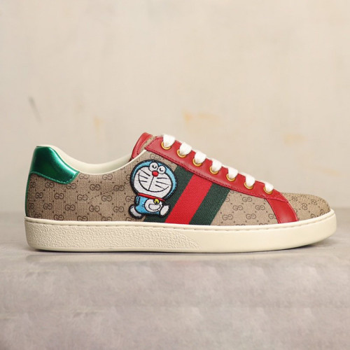 Gucci Womens Shoes Fashion Sneakers Lace-Up Luxury Brand Women's Ace Embroidered Sneaker with Original Box