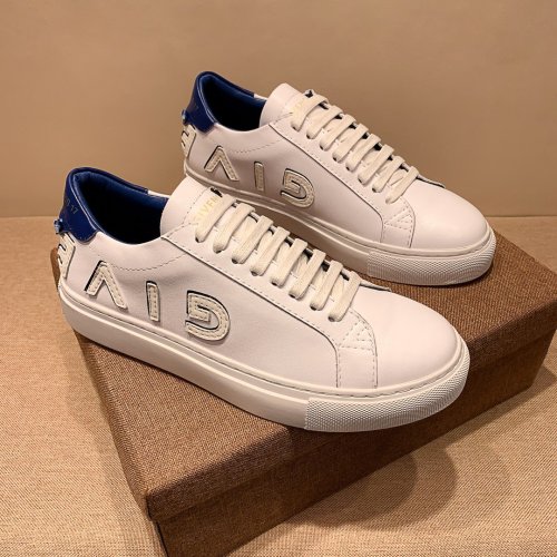 Givenchy Men Shoes Fashion Type Luxury Brand GIVENCHY SNEAKERS IN LEATHER WITH LATEX BAND with Original Box