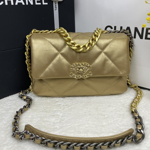 Chanel Womens Bags Shoulder Messenger Bags Chanel 19 Flap Bag Luxury Brand with Original Box