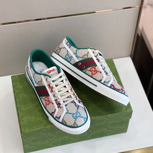 Gucci Womens Shoes Sneakers Luxury Brand Women's Gucci Tennis 1977 sneaker ‎663257 2UX10 9070 with Original Box