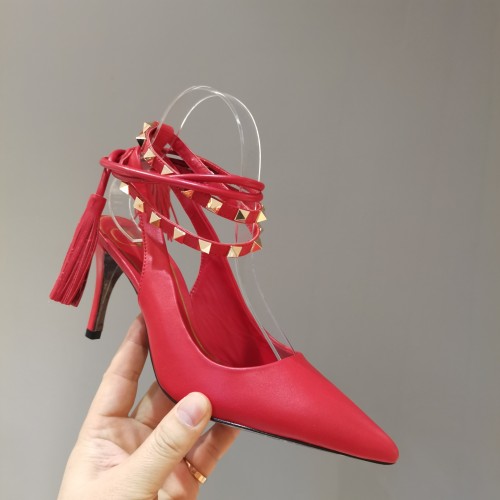 Valentino Womens Shoes Rockstud Slingback Pump 8cm