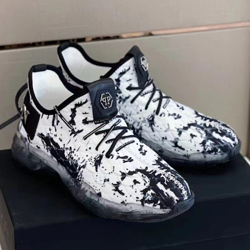 Philipp Plein Men Shoes Sneakers Low Top Sneaker Fashion Design Luxury Brand Trainer Predator TM with Original Box