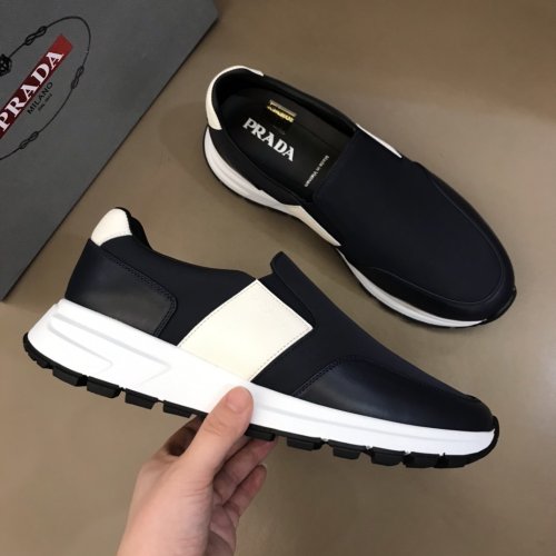 Prada Mens Shoes Sneakers Casual Shoes for Men Luxury Brand Breathable Fashion Sneakers with Original Box