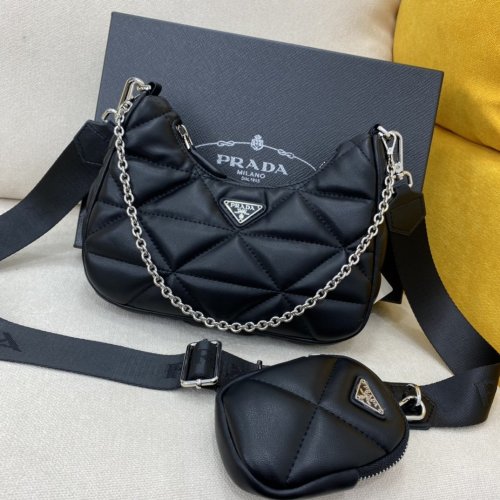 Prada Womens Bag Re-Edition Nappa Leather Shoulder Bag