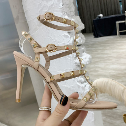 Valentino Women Shoes Mule Flip Flop Sandals ROMAN STUD SLIDE SANDAL IN QUILTED NAPPA with Original Box Luxury Brand