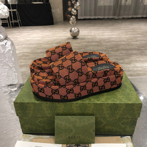Gucci Womens Shoes Platform Slide Sandal