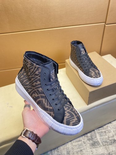Fendi Mens Shoes Fashion Sneakers Luxury Brand Casual Shoes for Men with Original Box