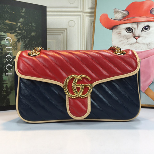 Gucci Womens Bags Shoulder Messenger Bag Luxury Brand Small GG Marmont bag with Original Box