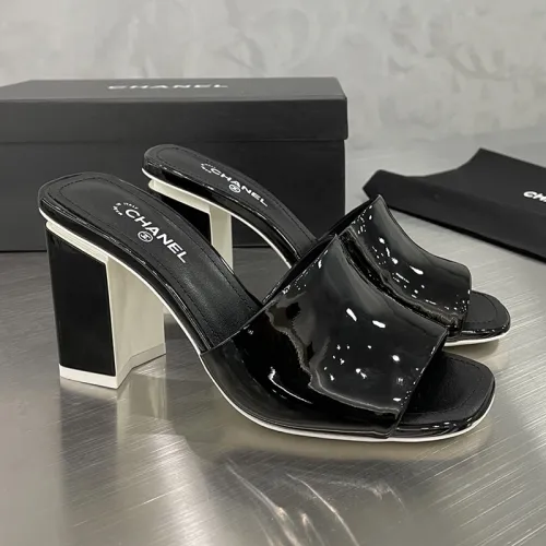 Chanel Womens Shoes Sandals Slippers Luxury Brand Design with Original Box 8.5cm Heel Women Slippers