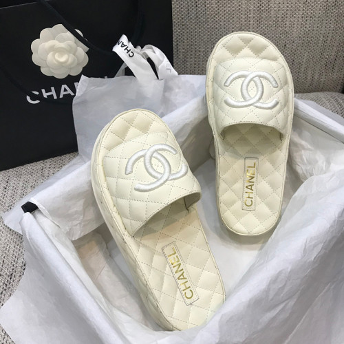 Chanel Womens Shoes Mules Lambskin Ecru G36901 X01000 10800
