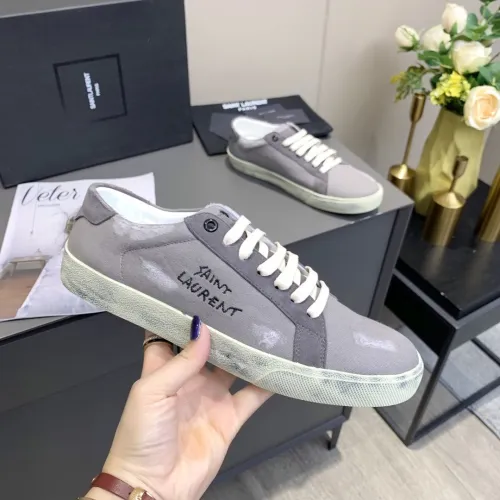 Saint Laurent YSL Men Womens Shoes COURT CLASSIC SL/06 EMBROIDERED SNEAKERS