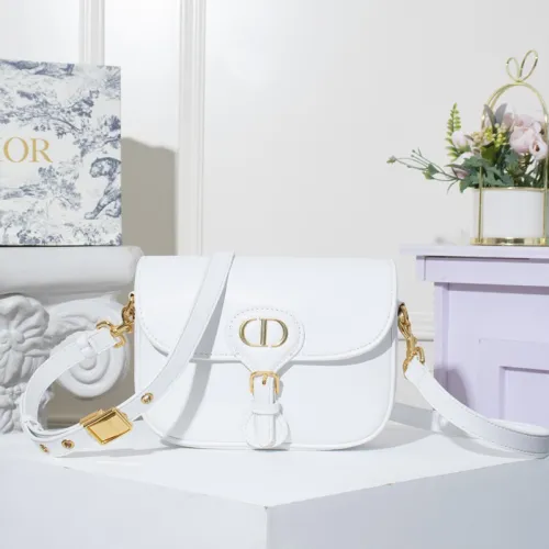 Dior Womens Bag Luxury Brand Design Fashion Type Medium Dior Bobby Bag Latte Box Calfskin M9319UMOL_M030