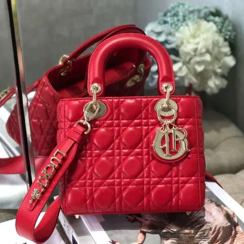Dior Womens Bags Handbags Luxury Fashion LADY DIOR D-LITE BAG with Original Box