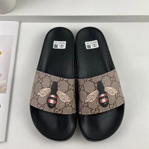 Gucci Mens Shoes Sandals Slides Slippers Luxury Brand Thick Sole Design with Original Box