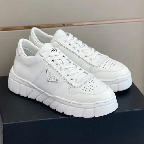 Prada Mens Shoes Casual Luxury Brand Breathable Sneakers with Original Box