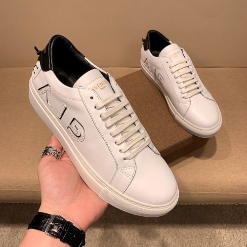Givenchy Men Shoes Fashion Type Luxury Brand GIVENCHY SNEAKERS IN LEATHER WITH LATEX BAND with Original Box