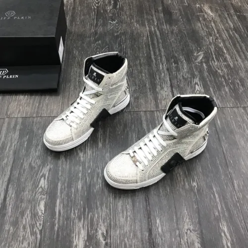 Philipp Plein Men Shoes High Top Sneaker Fashion Design Luxury Brand