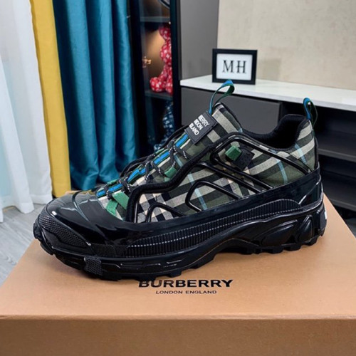 Burberry Men Shoes Sneakers Luxury Brand Vintage Check Cotton Arthur Sneakers With Original Box