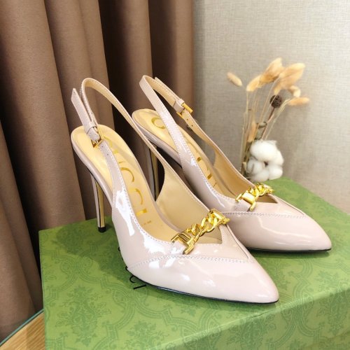 Gucci Womens Shoes Slingback Pumps 10.5cm