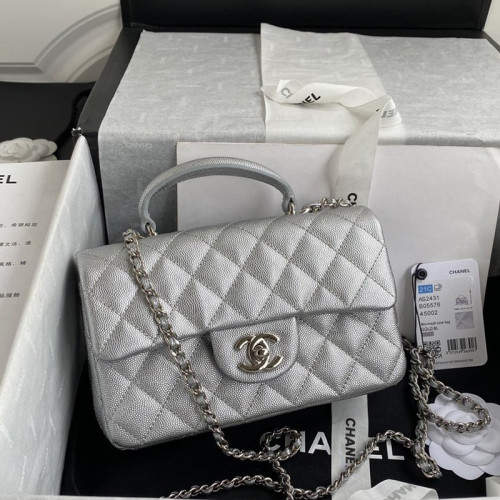 Chanel Womens Bags Crossbody Bag Classic Handbag CF Mini Luxury Brand with Original Box