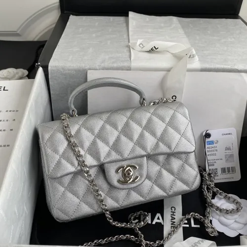 Chanel Womens Bags Crossbody Bag Classic Handbag CF Mini Luxury Brand with Original Box