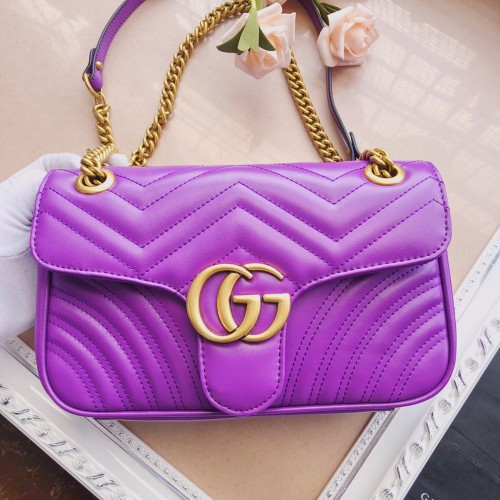 Gucci Womens Bags Shoulder Messenger Bag Luxury Brand Small GG Marmont bag with Original Box