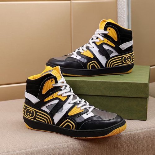 Gucci Womens Shoes Fashion Type Luxury Brand Leather Women's Gucci Basket sneaker with Original Box