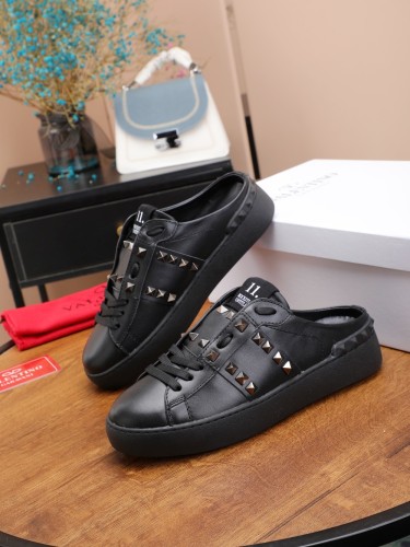 Valentino Womens Shoes Fashion Design Luxury Brand OPEN SNEAKER WITH VLTN PRINT with Original Box WY0S0830BLUA01