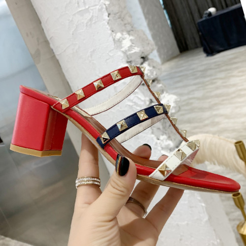 Valentino Women Shoes Mule Flip Flop Sandals ROMAN STUD SLIDE SANDAL IN QUILTED NAPPA with Original Box Luxury Brand